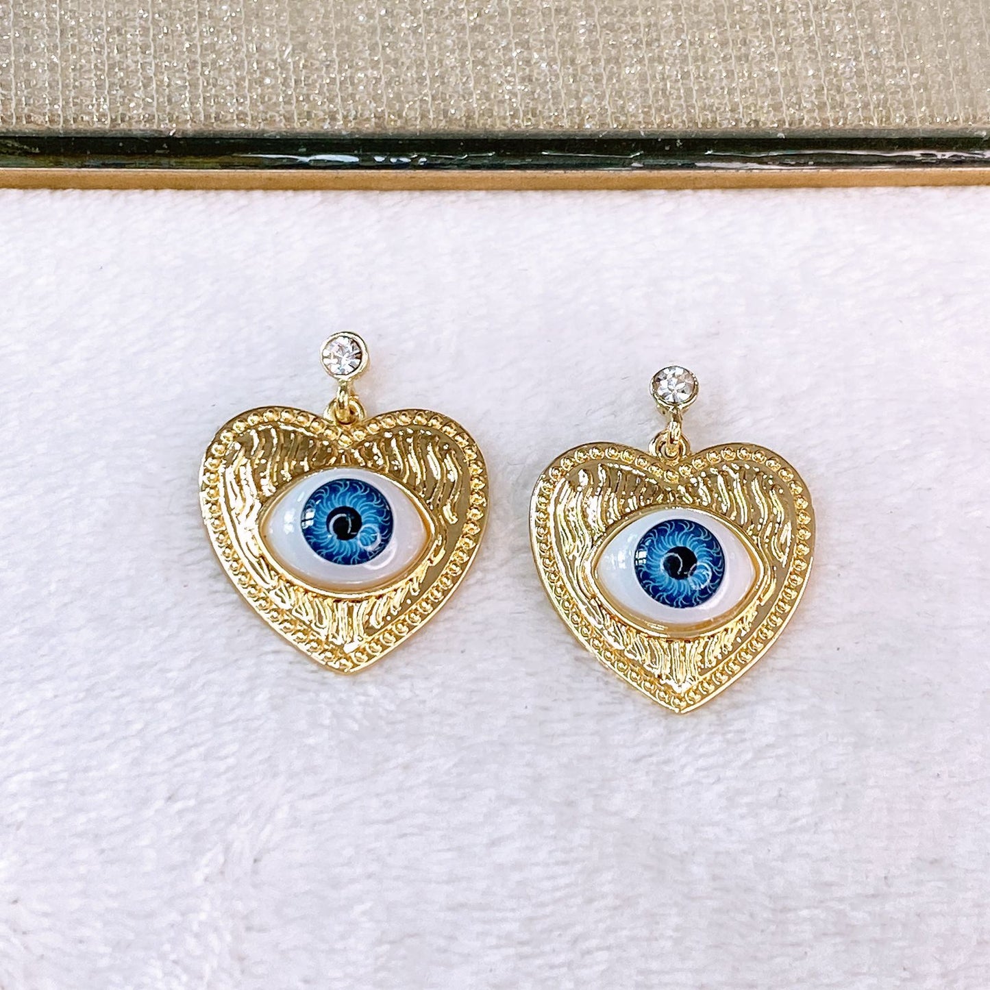 Arete de Chapa de Oro COA2568-1