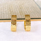 Arete de Chapa de Oro COA2600-1