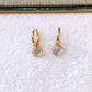 Arete de Chapa de Oro COA2574-1