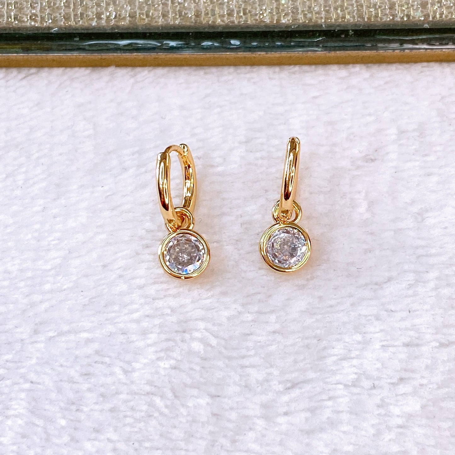 Arete de Chapa de Oro COA2574-1