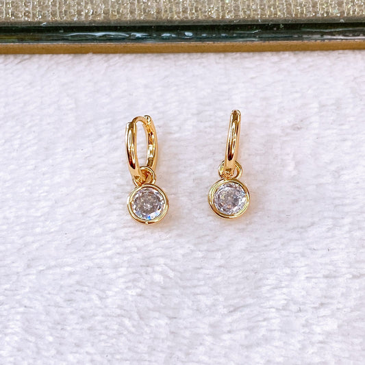 Arete de Chapa de Oro COA2574-1