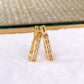 Arete de Chapa de Oro COA2576-1