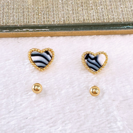 Set de Aretes de Acero Inoxidable AAI2524-1