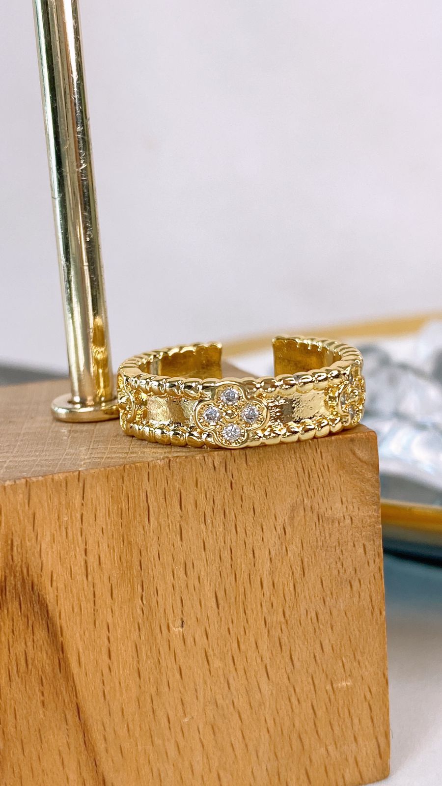 Anillo Chapa de Oro Ajustable ACO1620-1