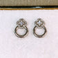 Arete de Chapa de Oro COA2630-2