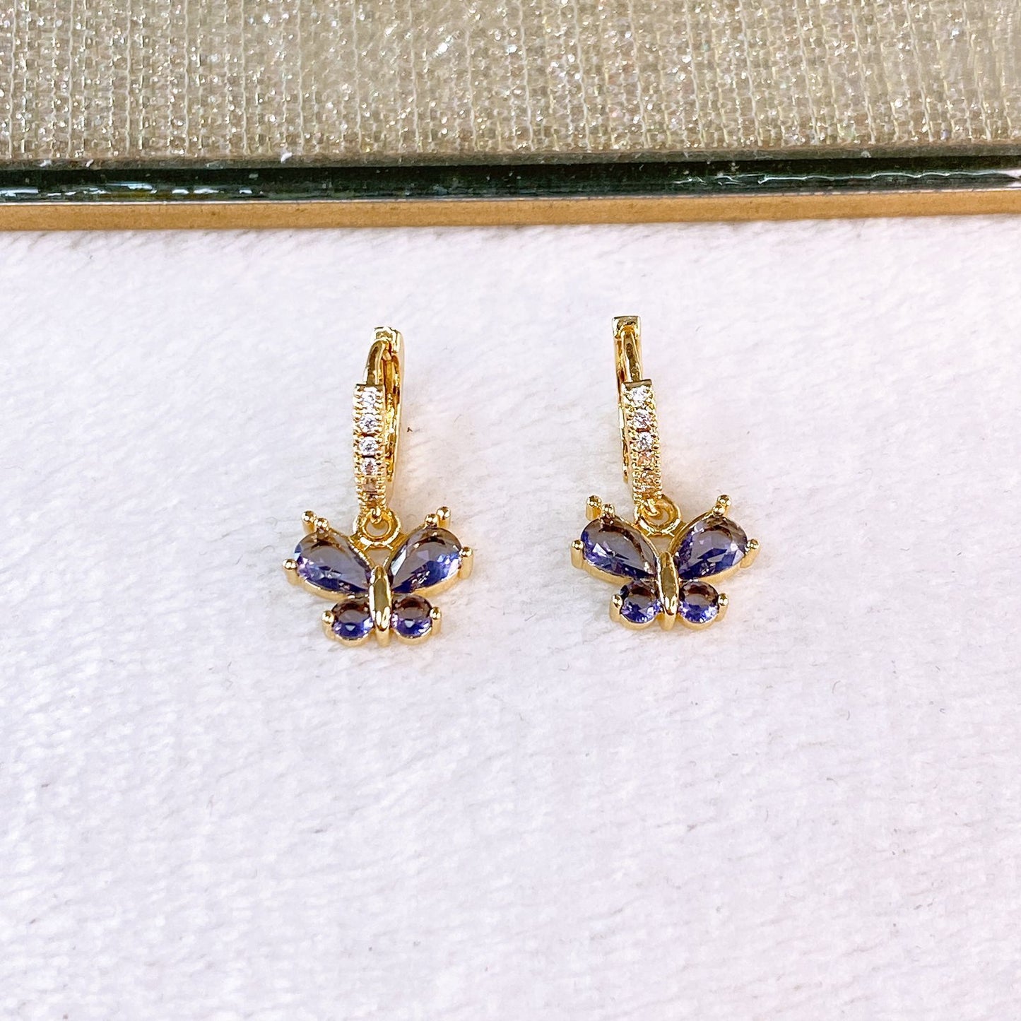 Arete de Chapa de Oro COA2619-4