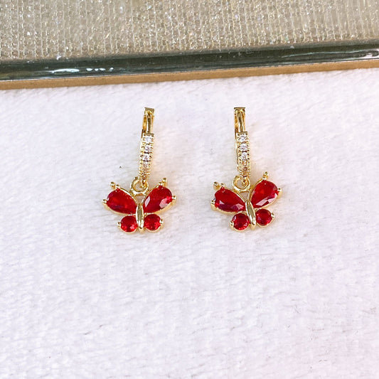 Arete de Chapa de Oro COA2619-2