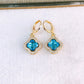 Arete de Chapa de Oro COA2617-4