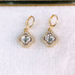 Arete de Chapa de Oro COA2617-5