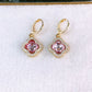 Arete de Chapa de Oro COA2617-1