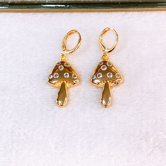 Arete de Chapa de Oro COA2614-1