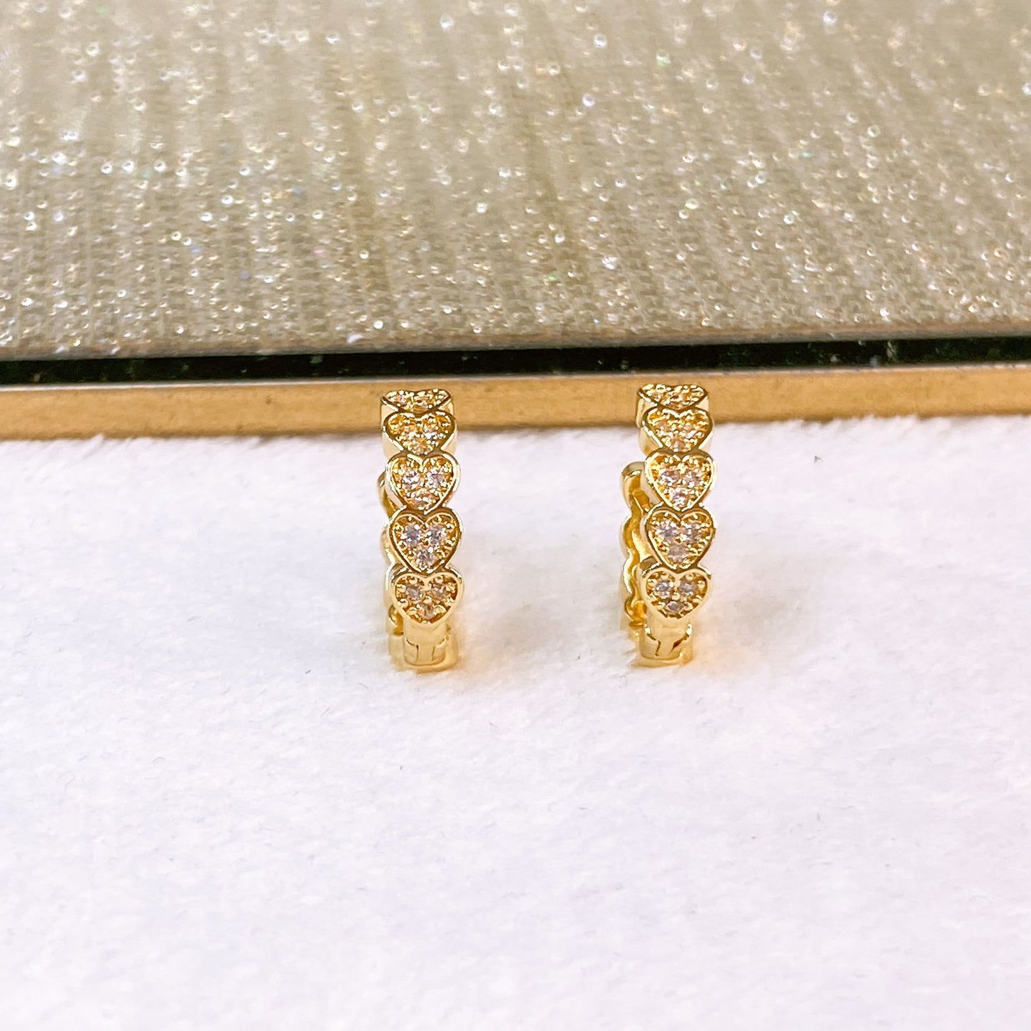 Arete de Chapa de Oro COA2612-1