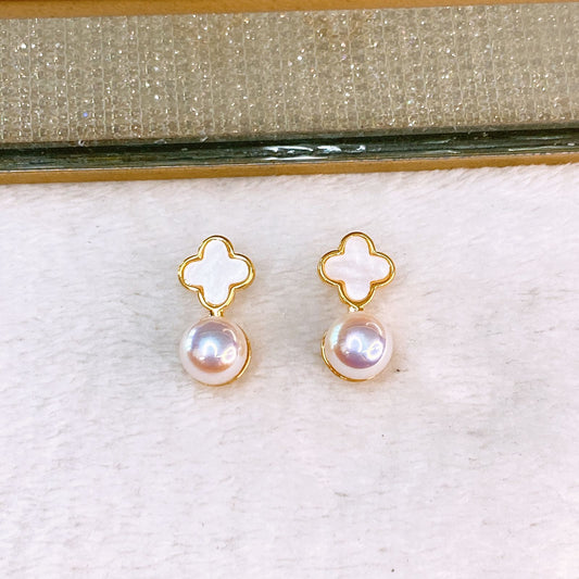 Arete de Chapa de Oro COA2637-2