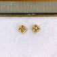 Arete de Chapa de Oro COA2640-1