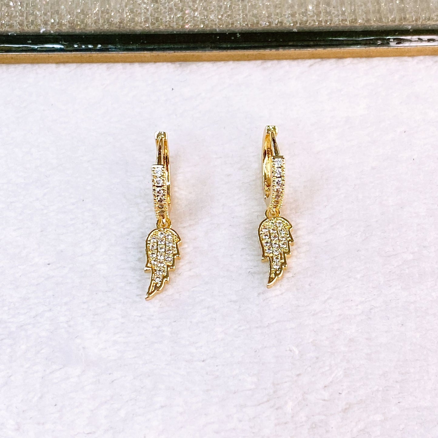Arete de Chapa de Oro COA2624-1