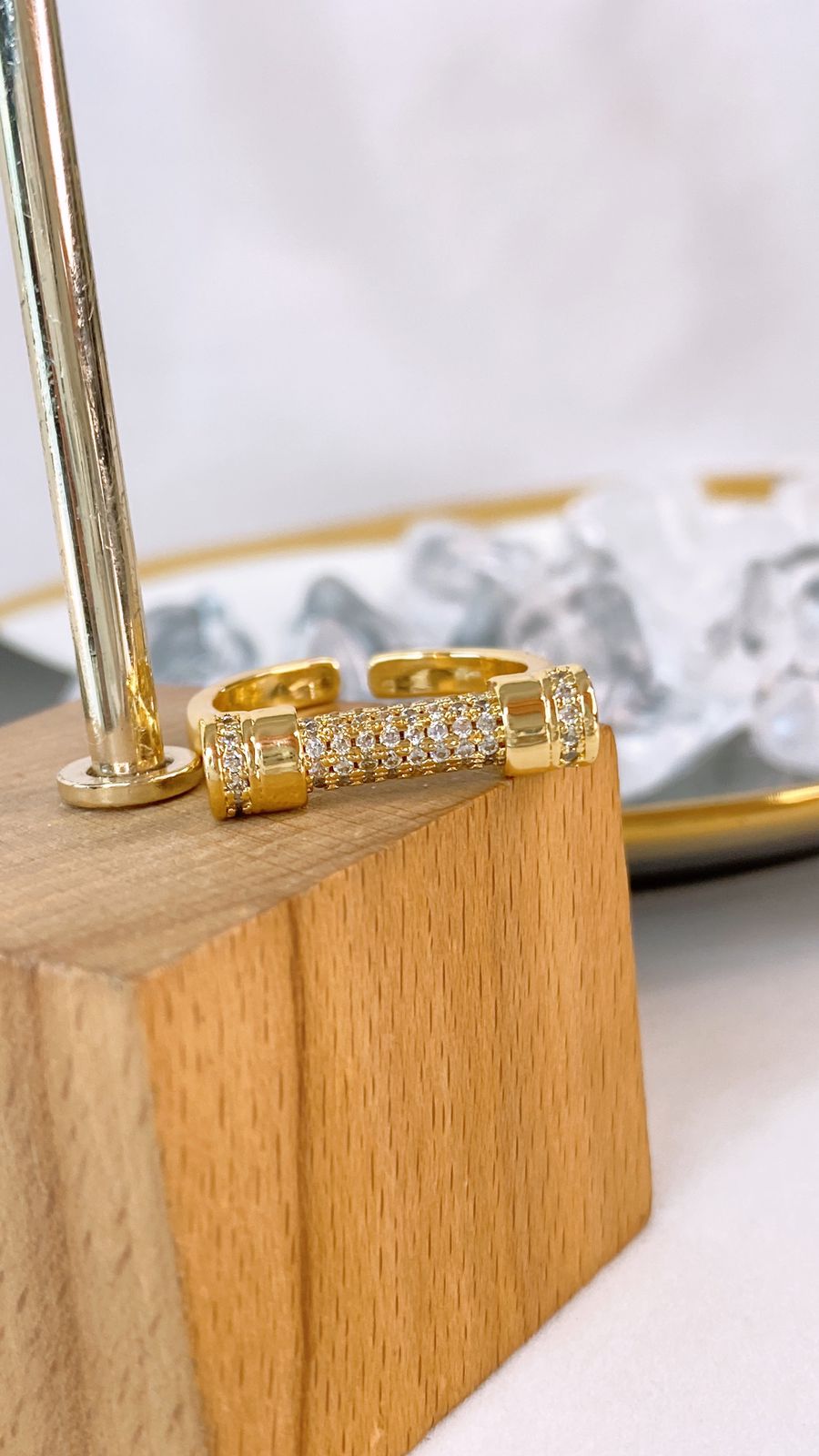 Anillo de Oro Laminado Ajustable ACO1634-1