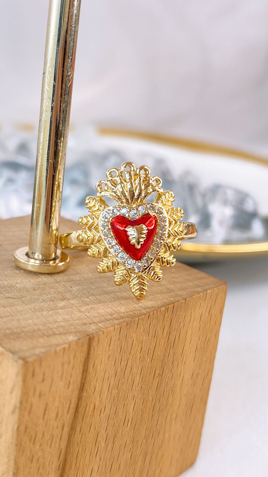 Anillo de Oro Laminado Ajustable ACO1658-1