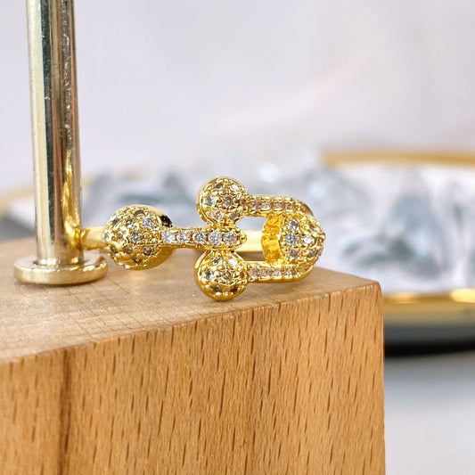 Anillo de Oro Laminado Ajustable AOL102-1