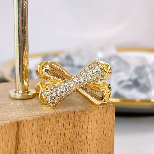 Anillo de Oro Laminado Ajustable ACO1652-1