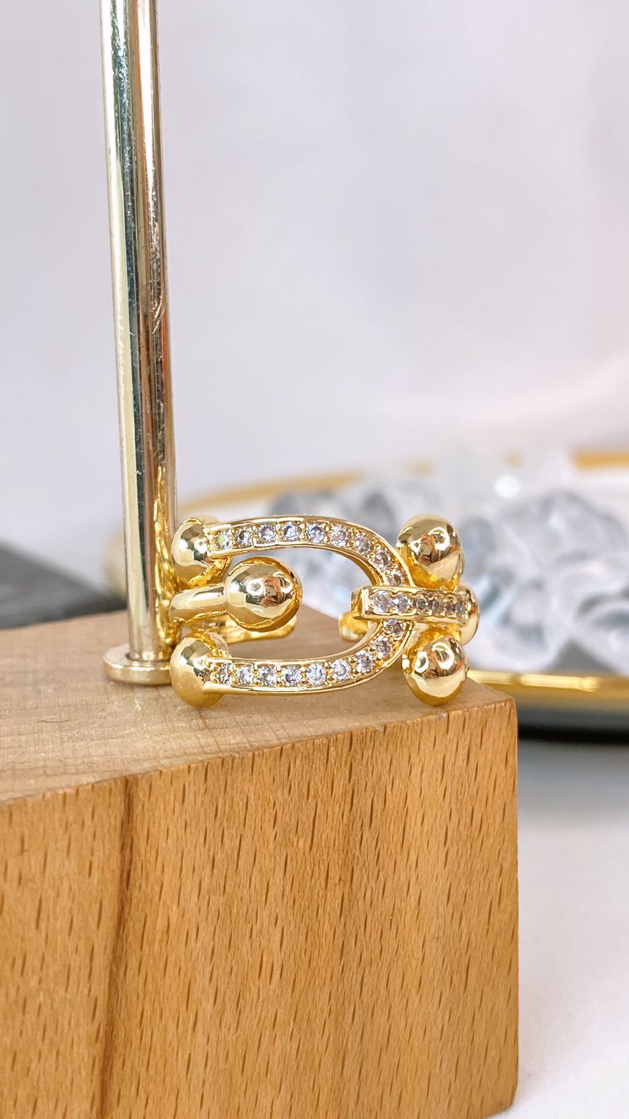 Anillo de Oro Laminado Ajustable AOL100-1