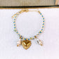 Pulsera Tejida con Dijes de Acero Inoxidable PAI1518-1