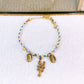 Pulsera Tejida con Dijes de Acero Inoxidable PAI1517-1