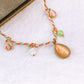 Collar Tejido con Dijes de Acero Inoxidable CAI3212-2