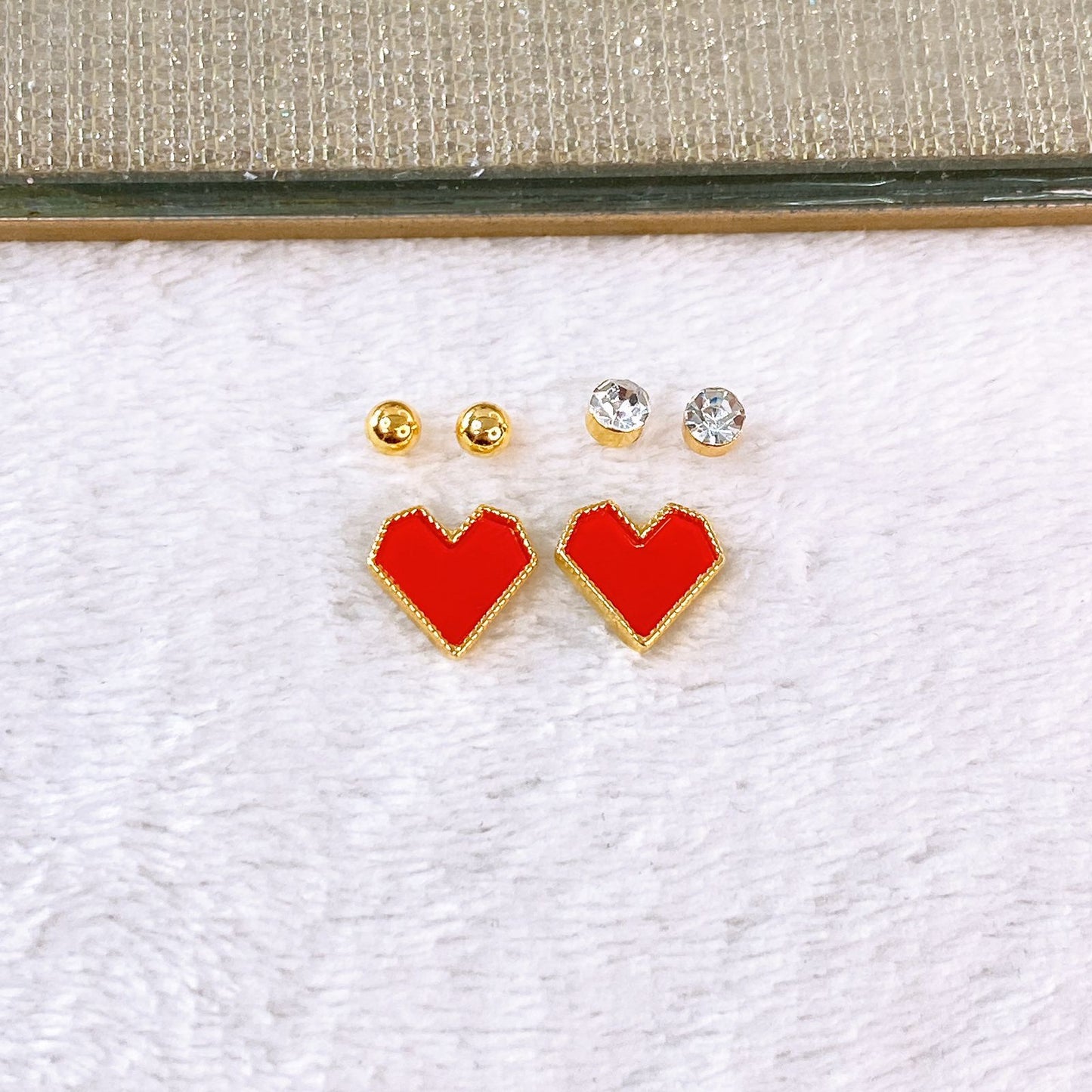 Set de Aretes de Acero Inoxidable AAI2707-1