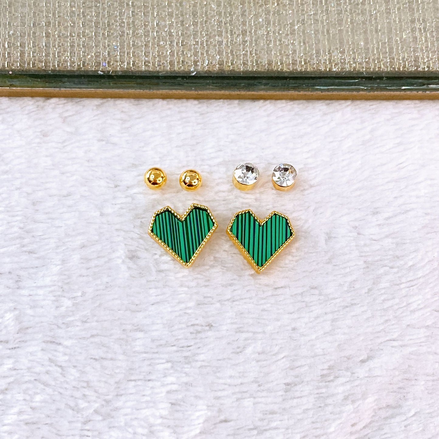 Set de Aretes de Acero Inoxidable AAI2707-3