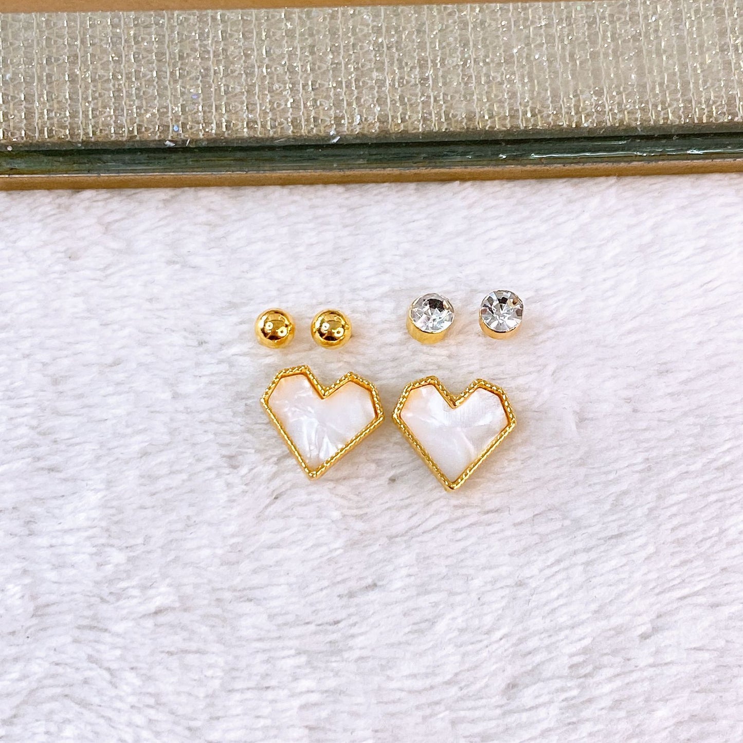 Set de Aretes de Acero Inoxidable AAI2707-2