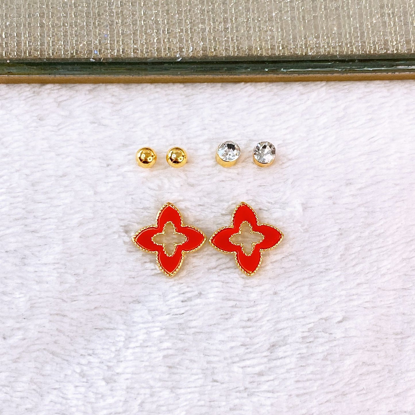 Set de Aretes de Acero Inoxidable AAI2708-3