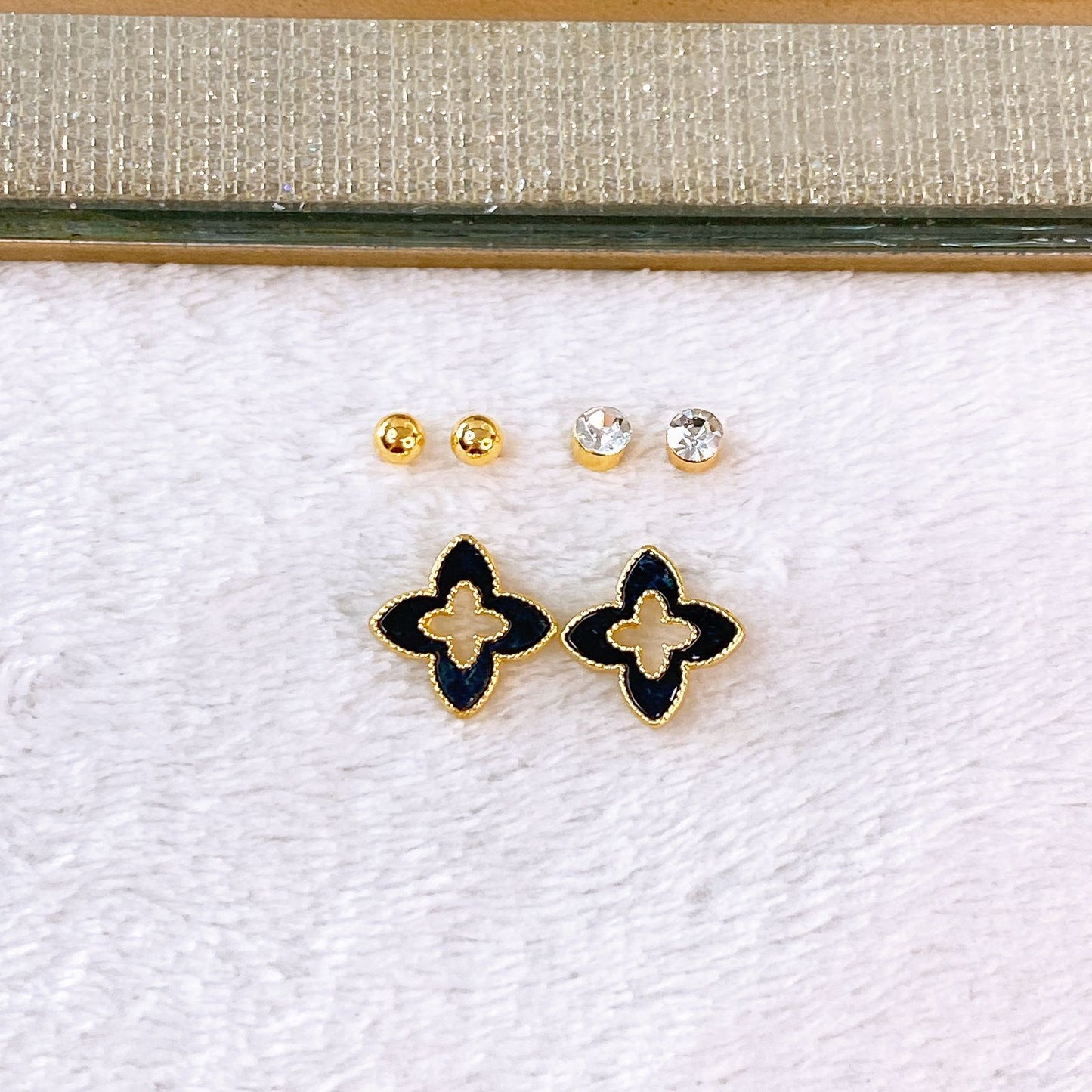 Set de Aretes de Acero Inoxidable AAI2708-1