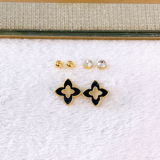 Set de Aretes de Acero Inoxidable AAI2708-1