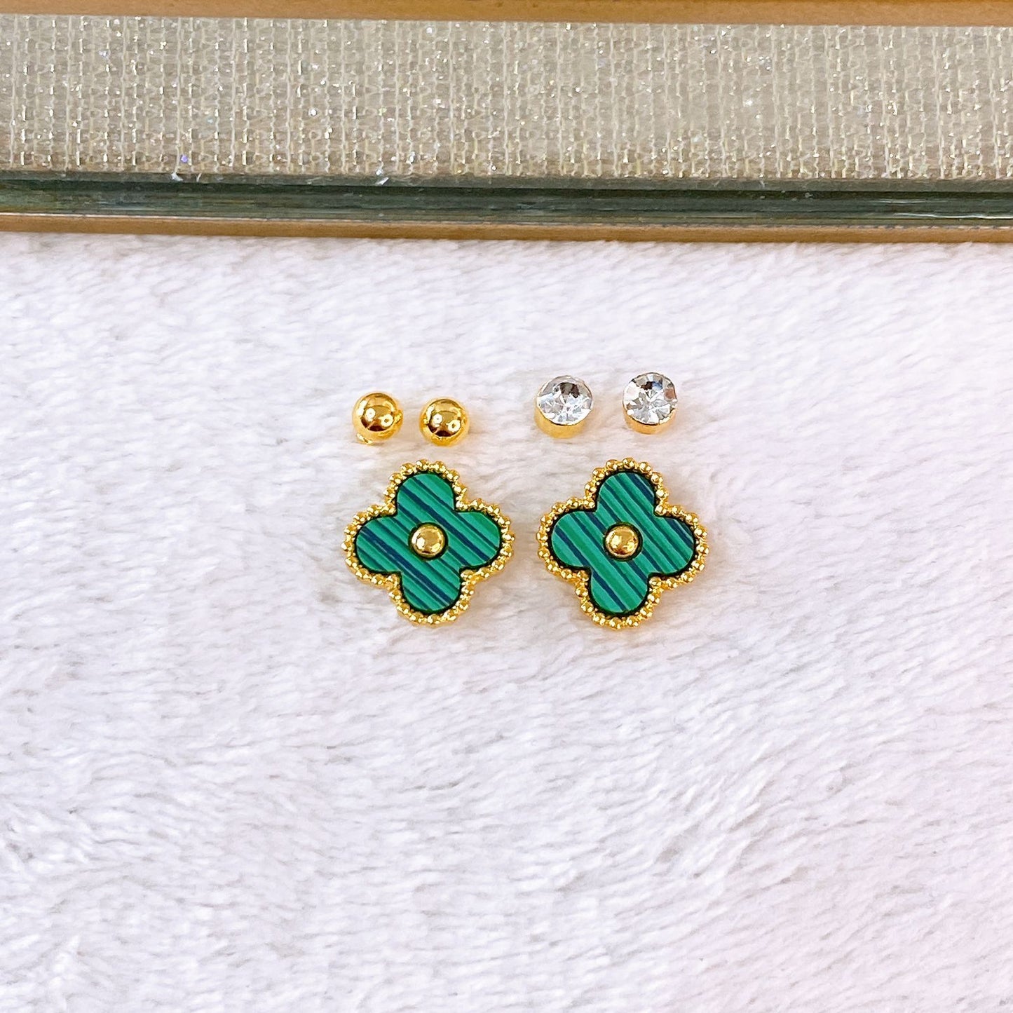 Set de Aretes de Acero Inoxidable AAI2709-1