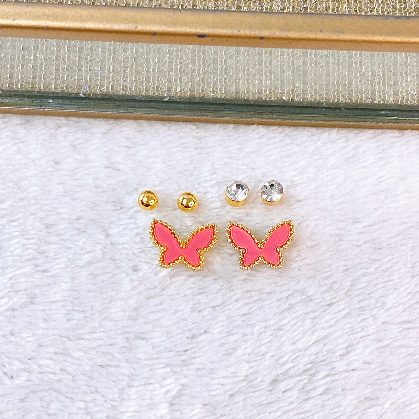 Set de Aretes de Acero Inoxidable AAI2706-3