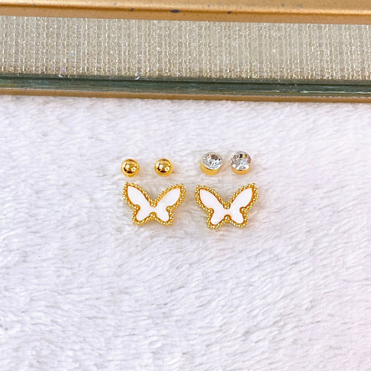 Set de Aretes de Acero Inoxidable AAI2706-2