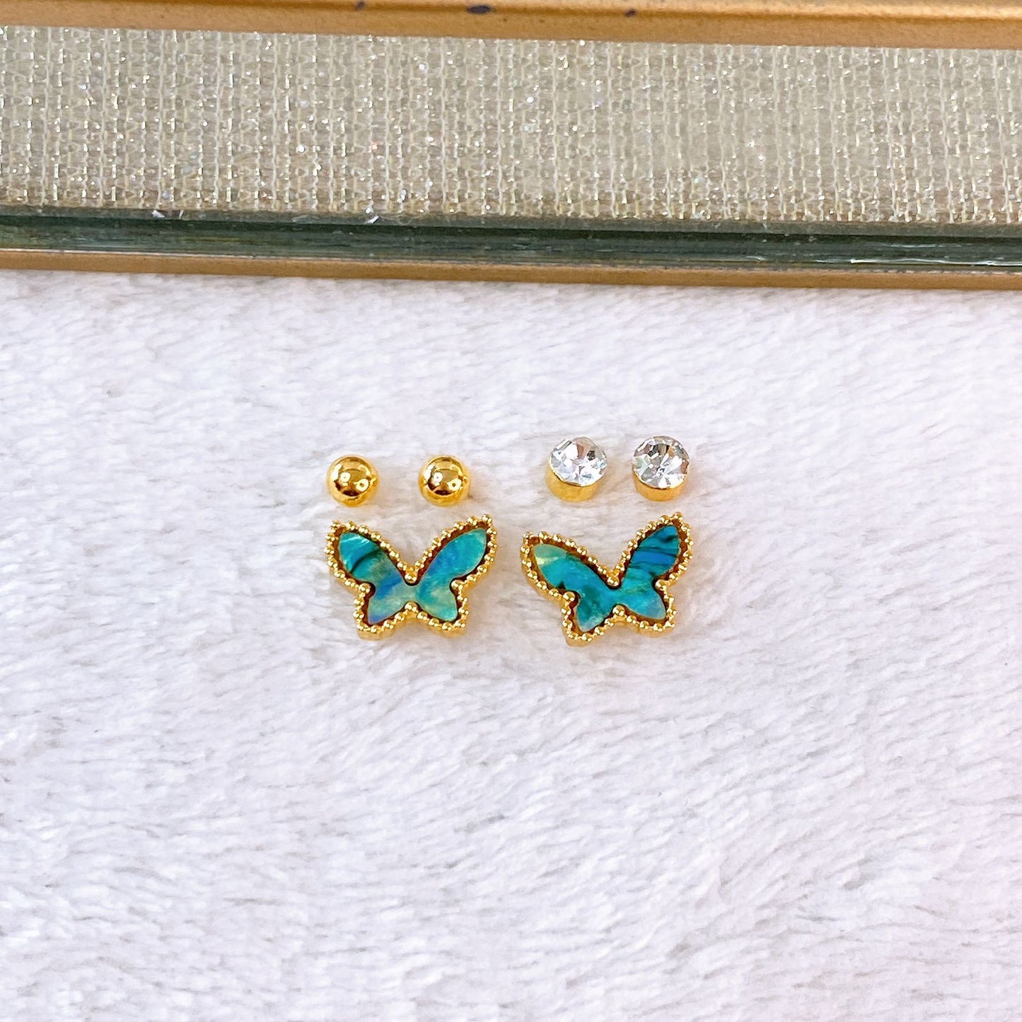 Set de Aretes de Acero Inoxidable AAI2706-4