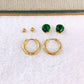 Set de Aretes de Acero Inoxidable AAI2711-3