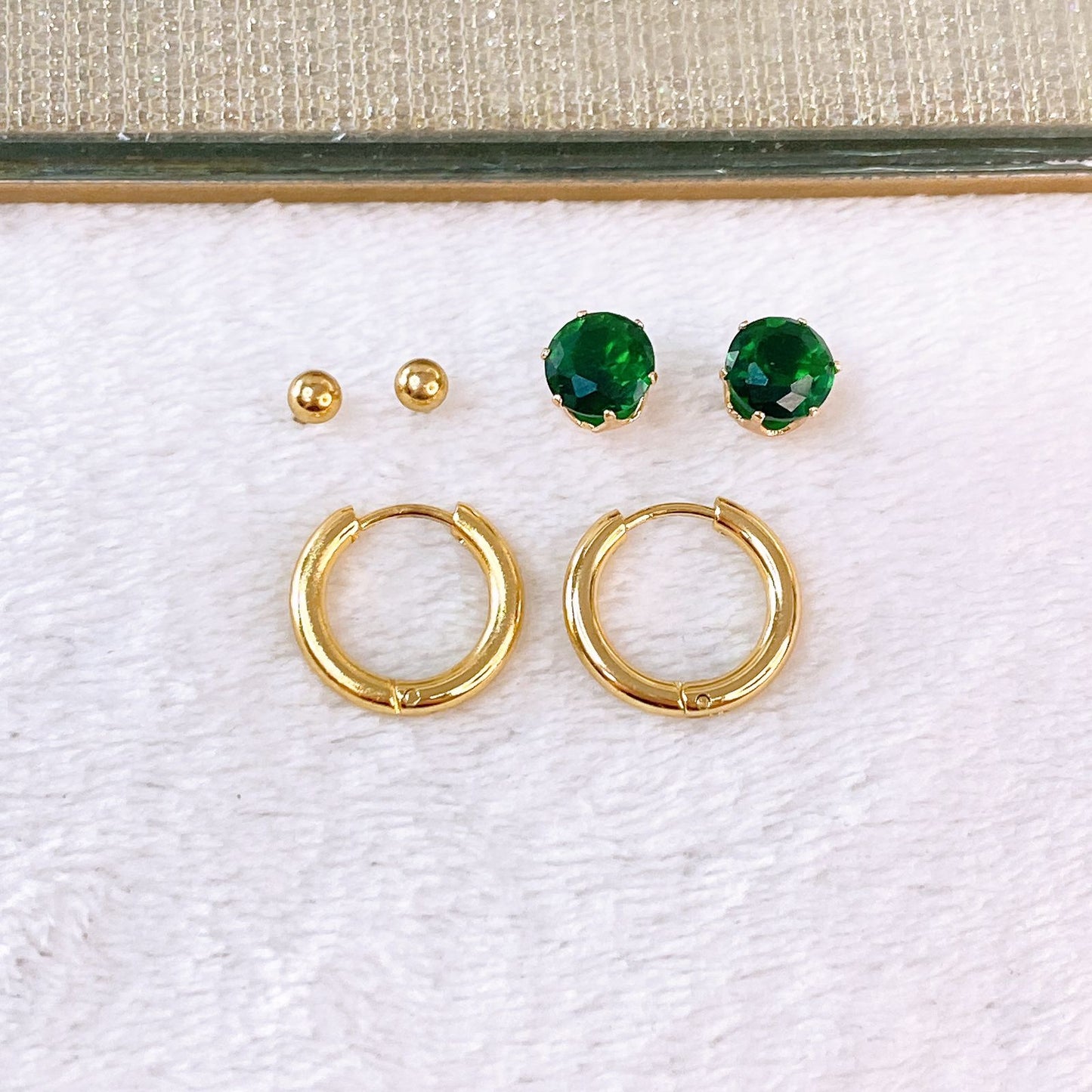 Set de Aretes de Acero Inoxidable AAI2711-3