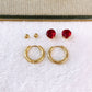 Set de Aretes de Acero Inoxidable AAI2711-6