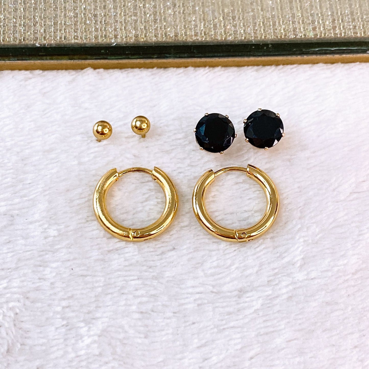 Set de Aretes de Acero Inoxidable AAI2711-2