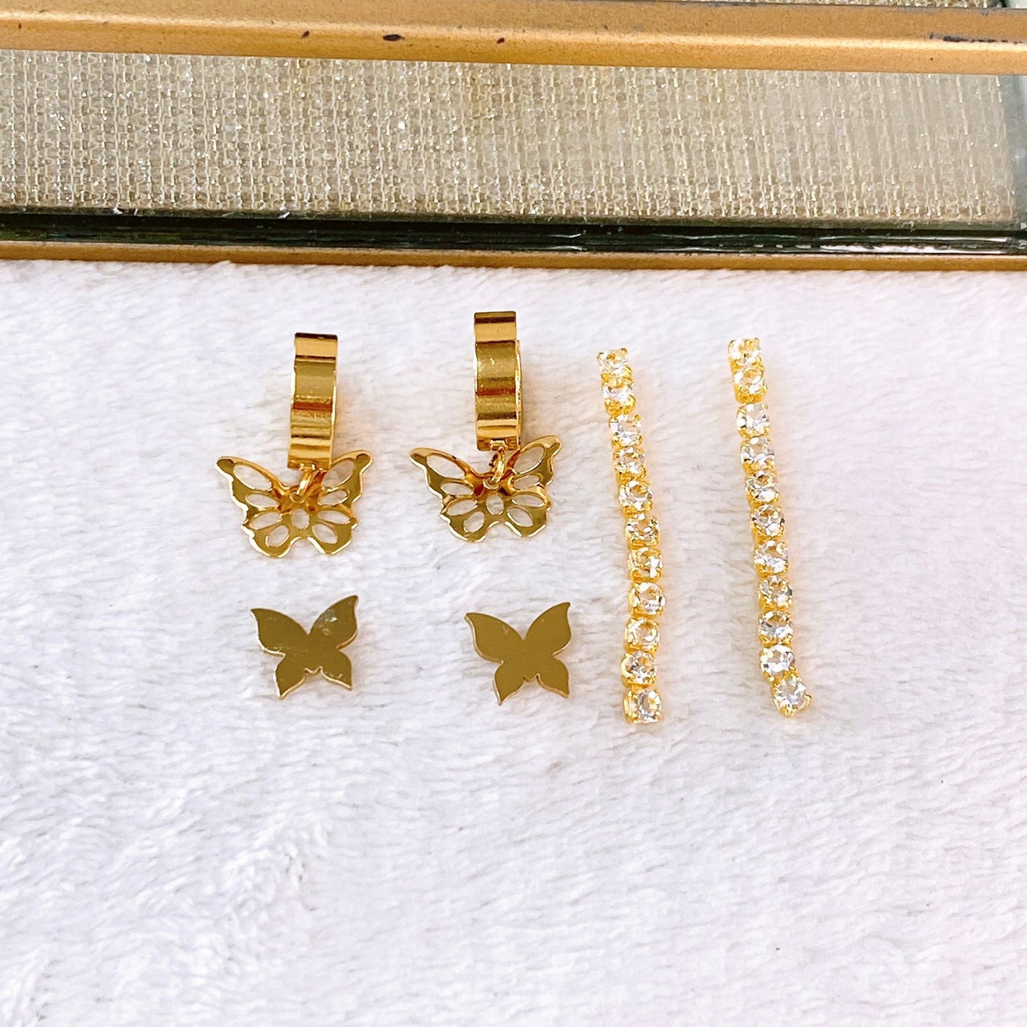 Set de Aretes de Acero Inoxidable AAI2710-2