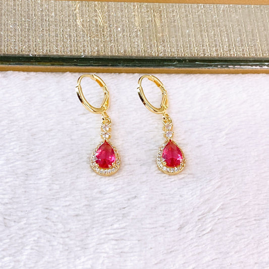 Arete de Chapa de oro COA2697-4