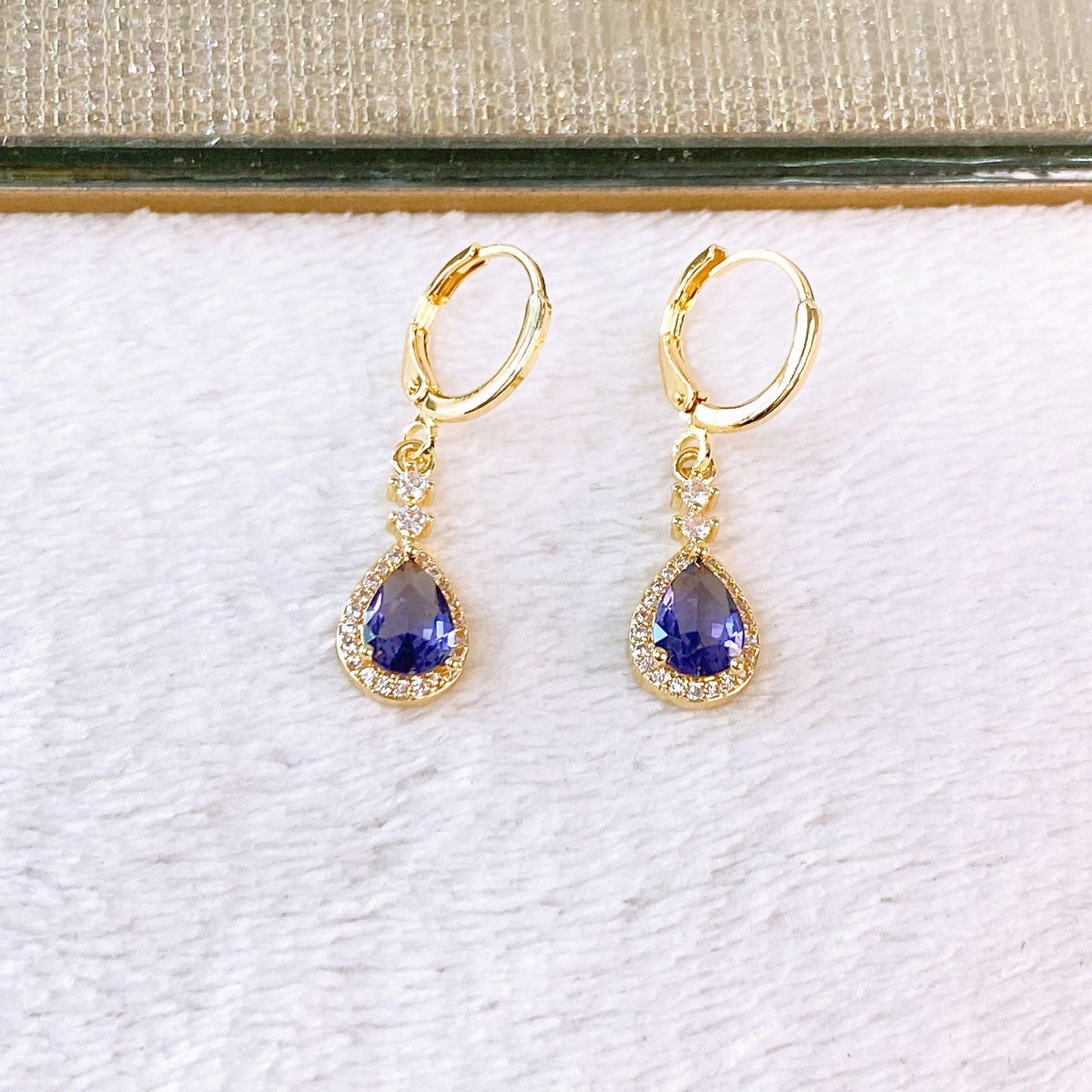 Arete de Chapa de oro COA2697-7