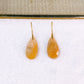 Arete de Chapa de Oro Con Piedra Natural COA2717-7