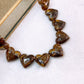 Collar de Resina y Cuencas de Chapa de Oro CC2457-2