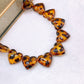 Collar de Resina y Cuencas de Chapa de Oro CC2457-1