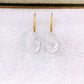 Arete de Chapa de Oro Con Piedra Natural COA2717-1