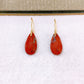 Arete de Chapa de Oro Con Piedra Natural COA2717-6
