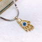 Collar de Acero Inoxidable y Dije de Chapa de Oro CAI3239-1